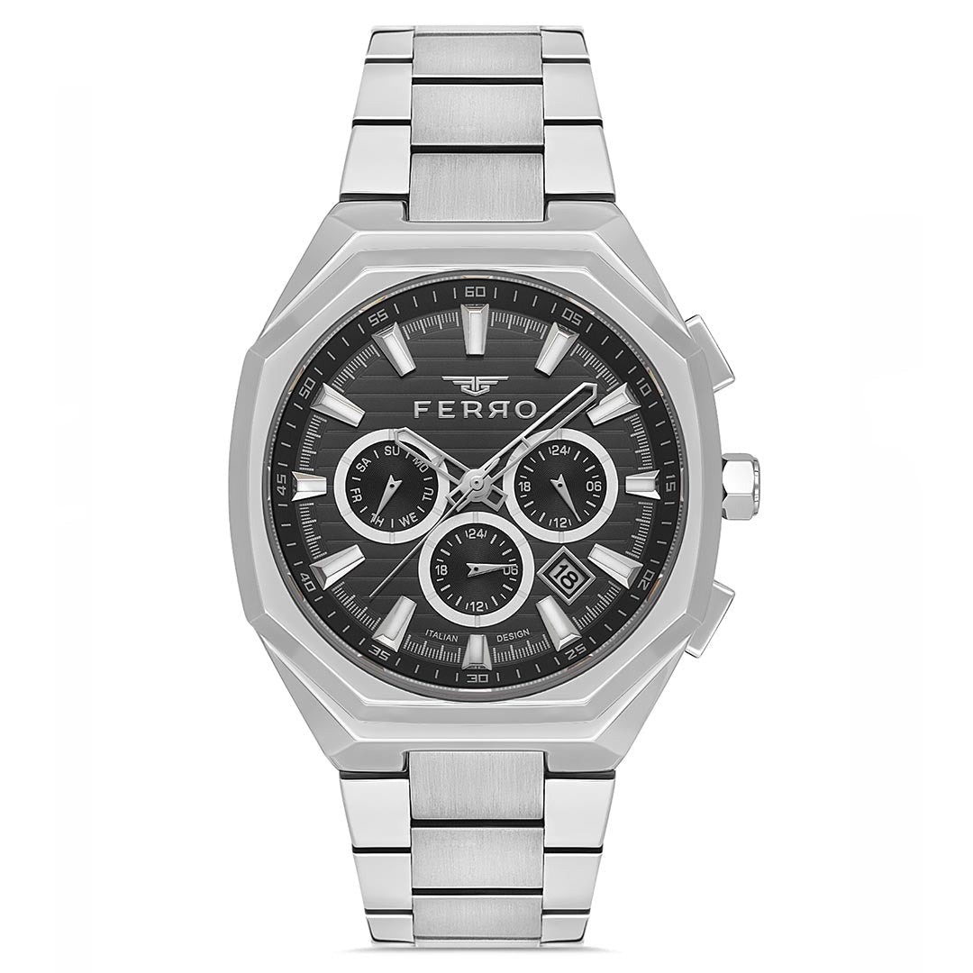 FERRO, FM11785A-A2 BLACK MEN'S WATCH - Khaled Watches Lebanon