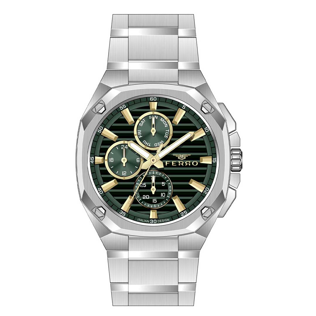 FERRO, FM43038A-D6 GREEN MEN'S WATCH - Khaled Watches Lebanon