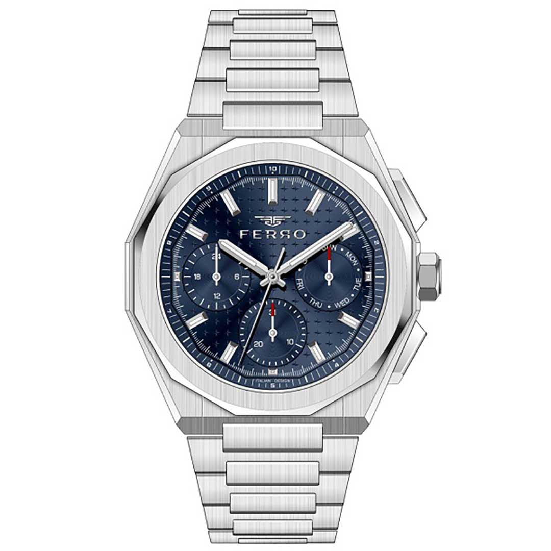 FERRO, FM43013A-A3 BLUE MEN'S WATCH - Khaled Watches Lebanon