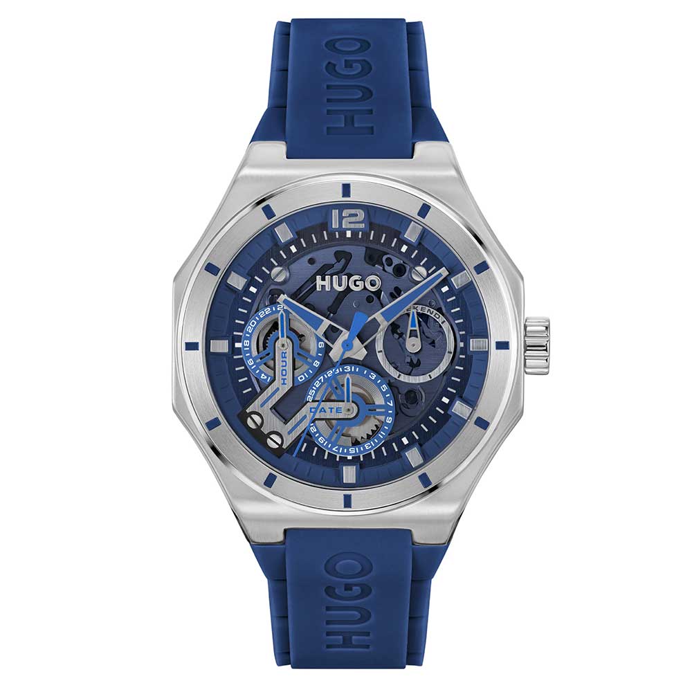 HUGO, GRAIL SKELETON BLUE MEN'S WATCH - Khaled Watches Lebanon