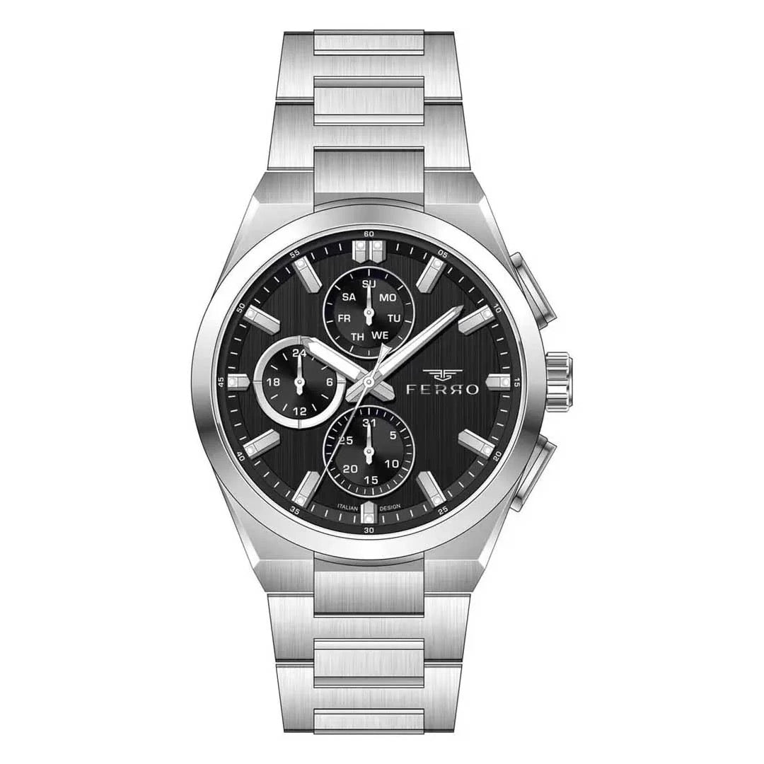Ferro FM43037A-A2 Silver men's watch - Khaled Watches Lebanon