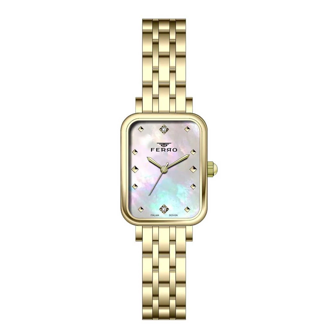 Ferro FL21742A-B Gold women's watch - Khaled Watches Lebanon