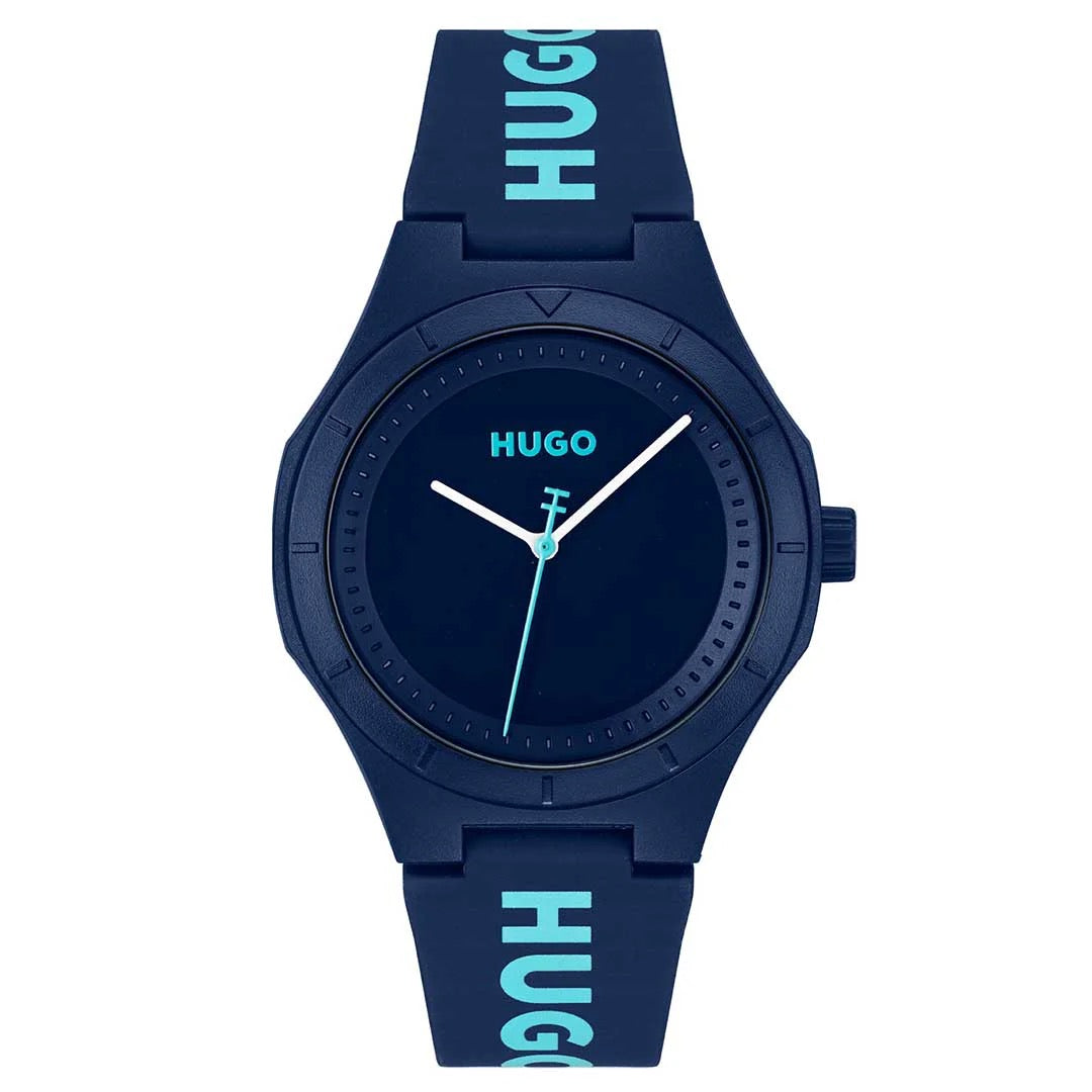 Hugo Lit Navy Blue men's watch - Khaled Watches Lebanon