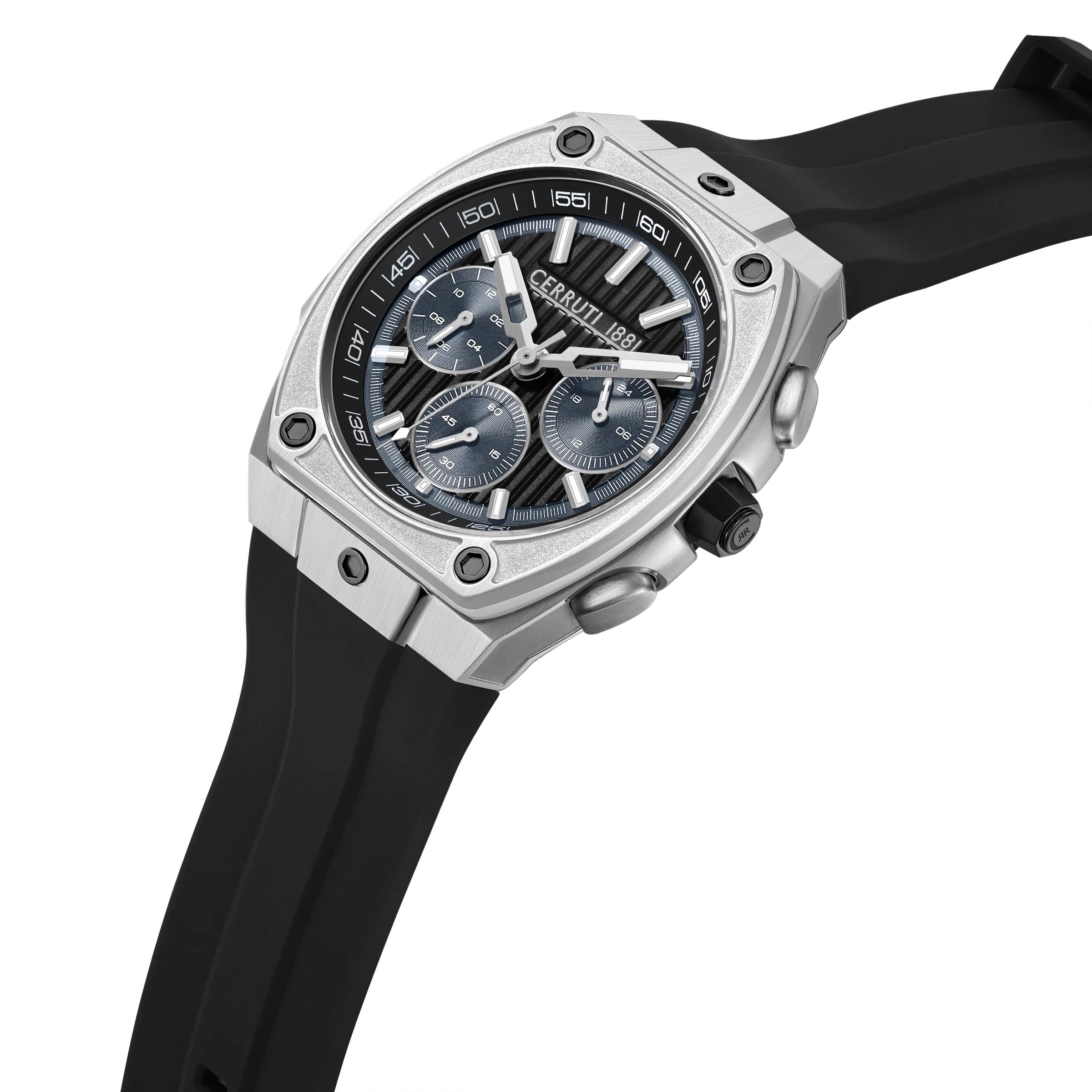 CERRUTI 1881, CAVEDAGO BLACK MEN'S WATCH
