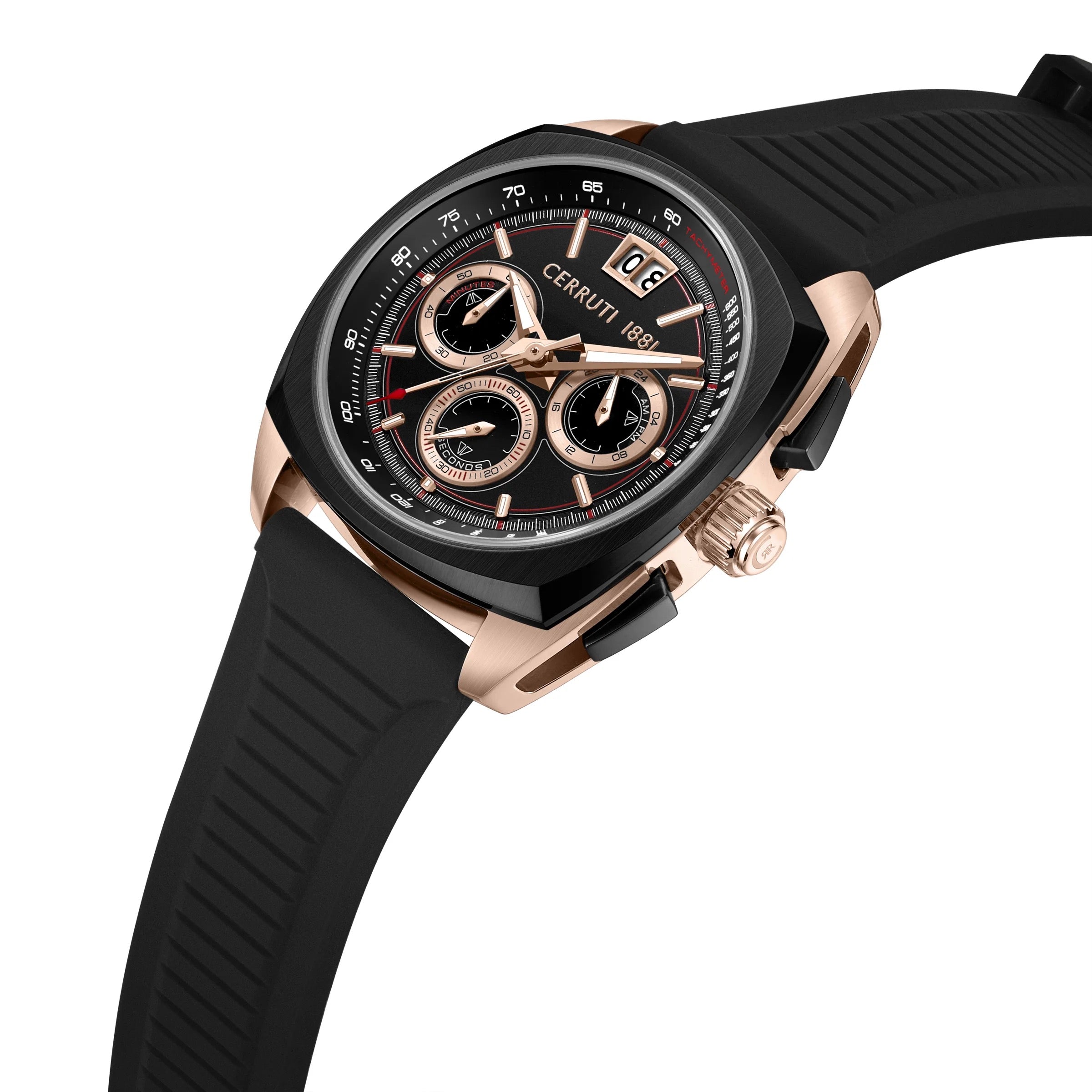 CERRUTI 1881, CUNEO BLACK MEN'S WATCH