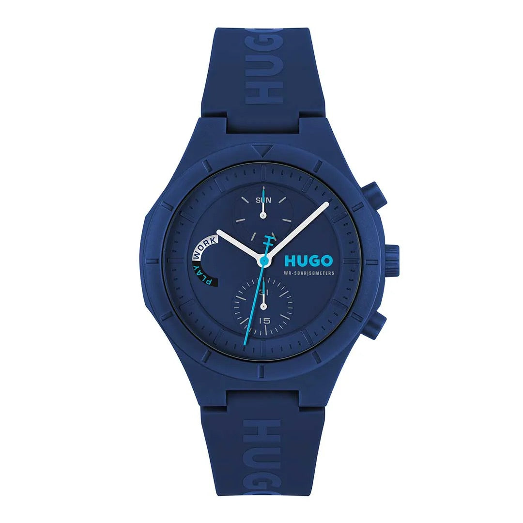 Hugo Lit Multi Blue men's watch - Khaled Watches Lebanon