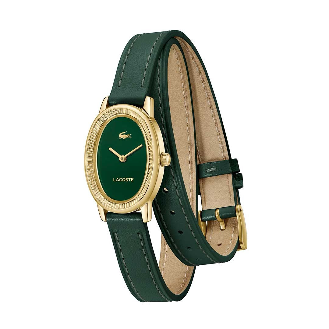 LACOSTE, PARISIENNE GREEN TWO LOOPS WOMEN'S WATCH