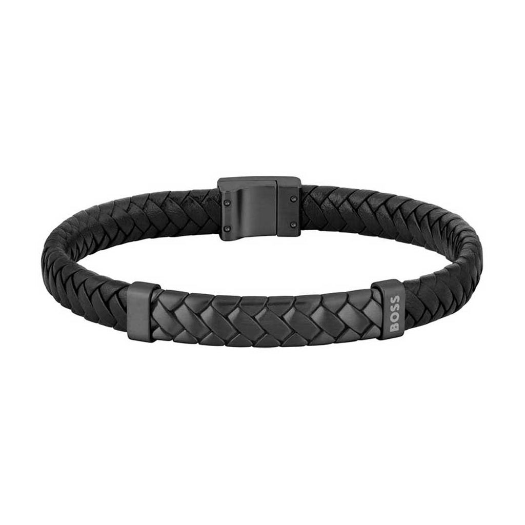 BOSS, TAILORED BLACK BRACELET - Khaled Watches Lebanon