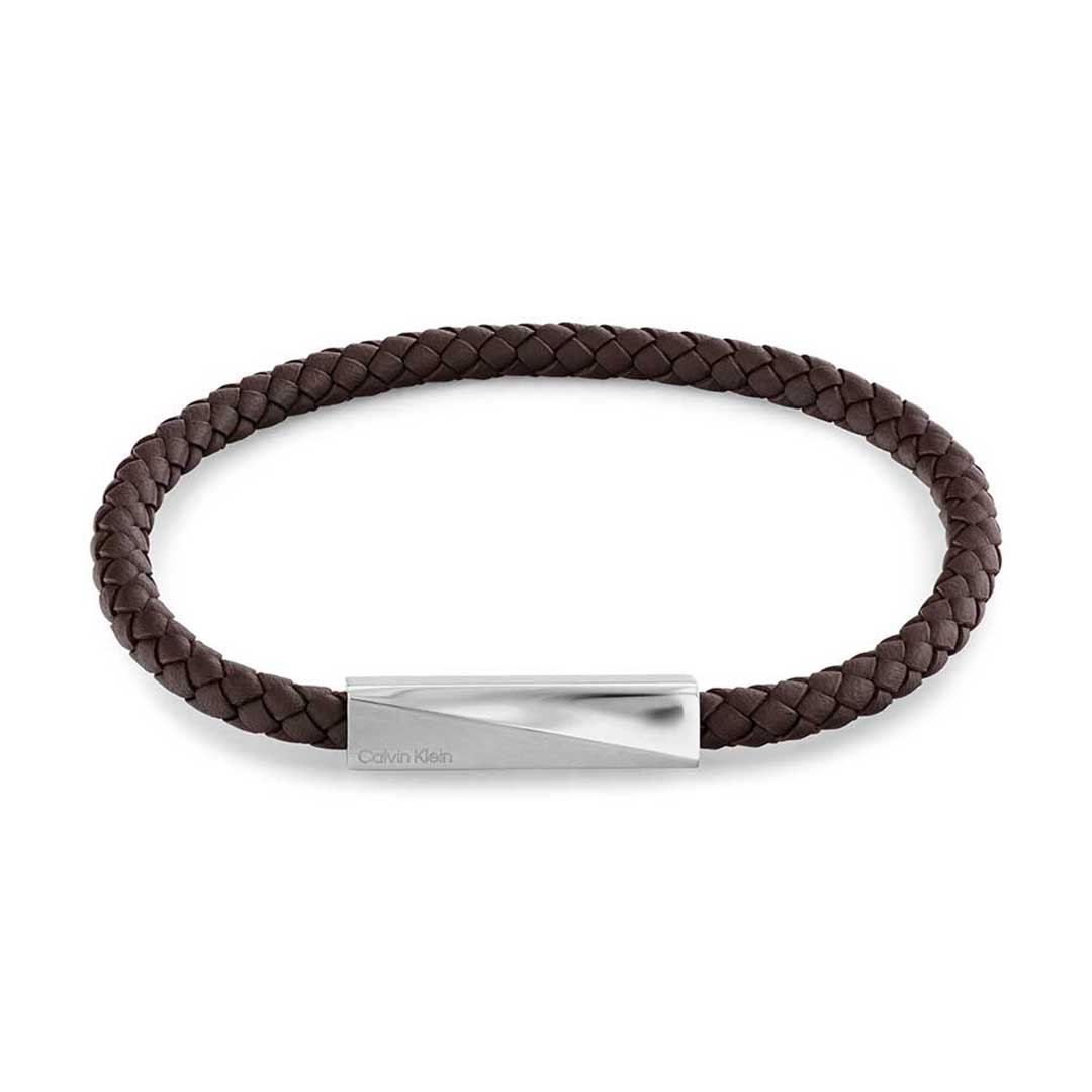 CALVIN KLEIN, ICONIC ID CHOCOLATE BRACELET - Khaled Watches Lebanon