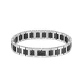 LACOSTE, METROPOLE TWO-TONE BLACK IP BRACELET - Khaled Watches Lebanon