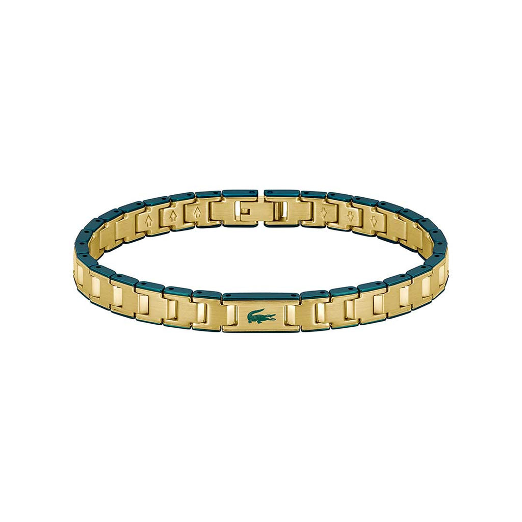 LACOSTE, METROPOLE EDGE YELLOW GOLD IP BRACELET - Khaled Watches Lebanon