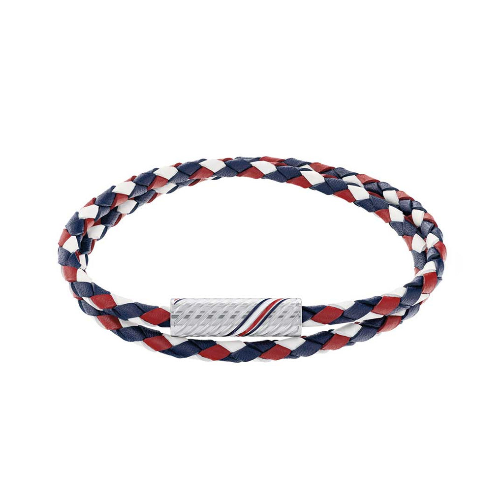 TOMMY HILFIGER, 2.0 RED WHITE AND BLUE BRACELET - Khaled Watches Lebanon