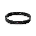 TOMMY HILFIGER, H-LINK BLACK IP BRACELET - Khaled Watches Lebanon