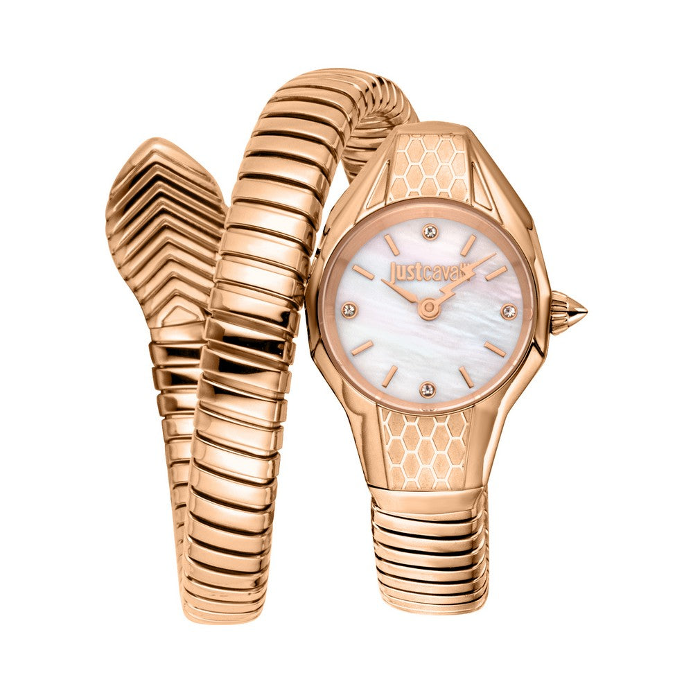 Just Cavalli Vivace pink gold MOP women's watch, Khaled Watches Lebanon