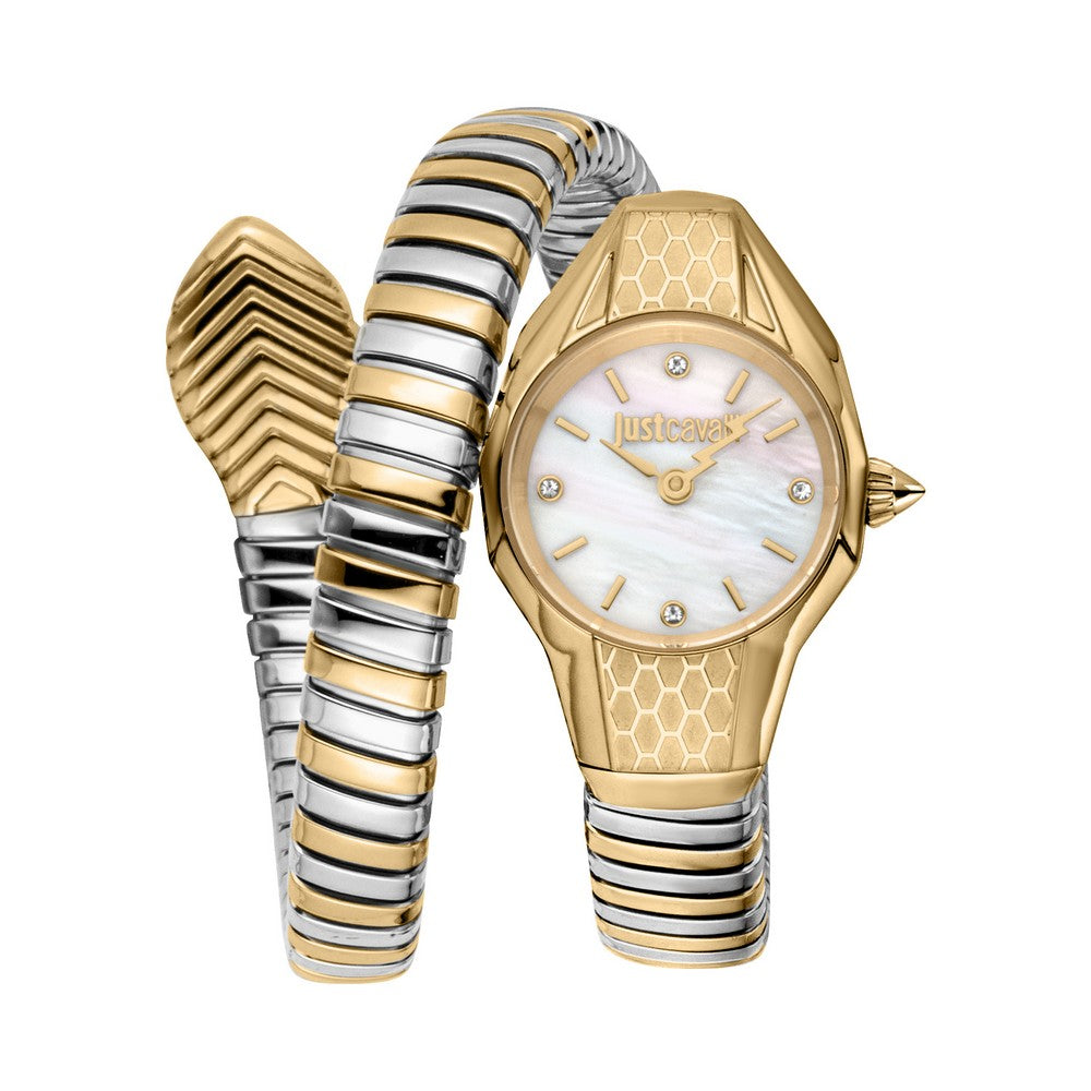 Just Cavalli Vivace two-tone MOP women's watch, Khaled Watches Lebanon