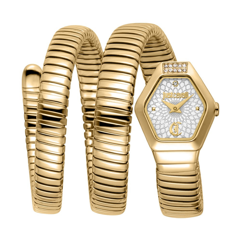 Just Cavalli Romina yellow gold women's watch, Khaled Watches Lebanon