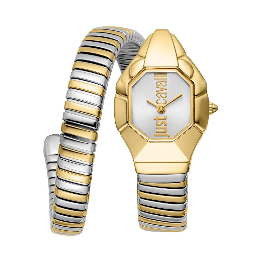 JUST CAVALLI, SCULTURA TWO-TONE YELLOW GOLD WOMEN'S WATCH - Khaled Watches Lebanon
