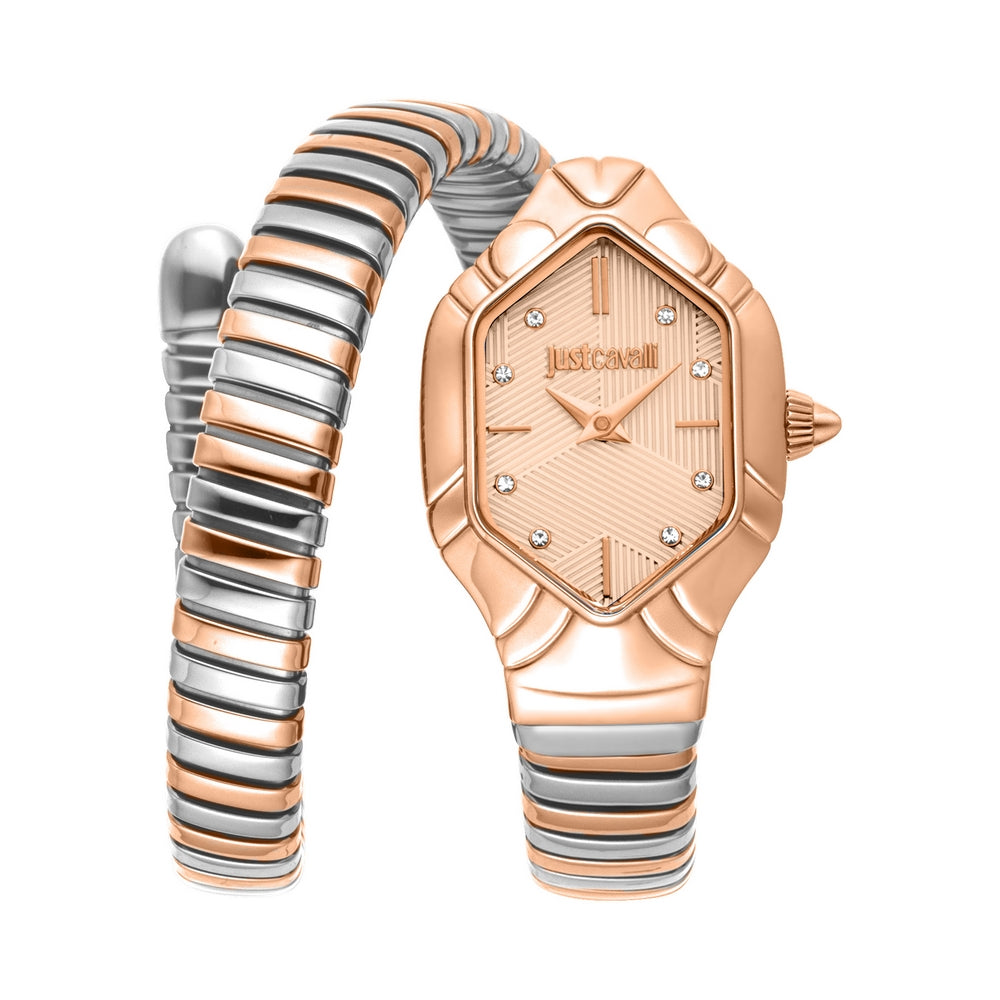 JUST CAVALLI, EDERA TWO-TONE PINK GOLD WOMEN'S WATCH - Khaled Watches Lebanon