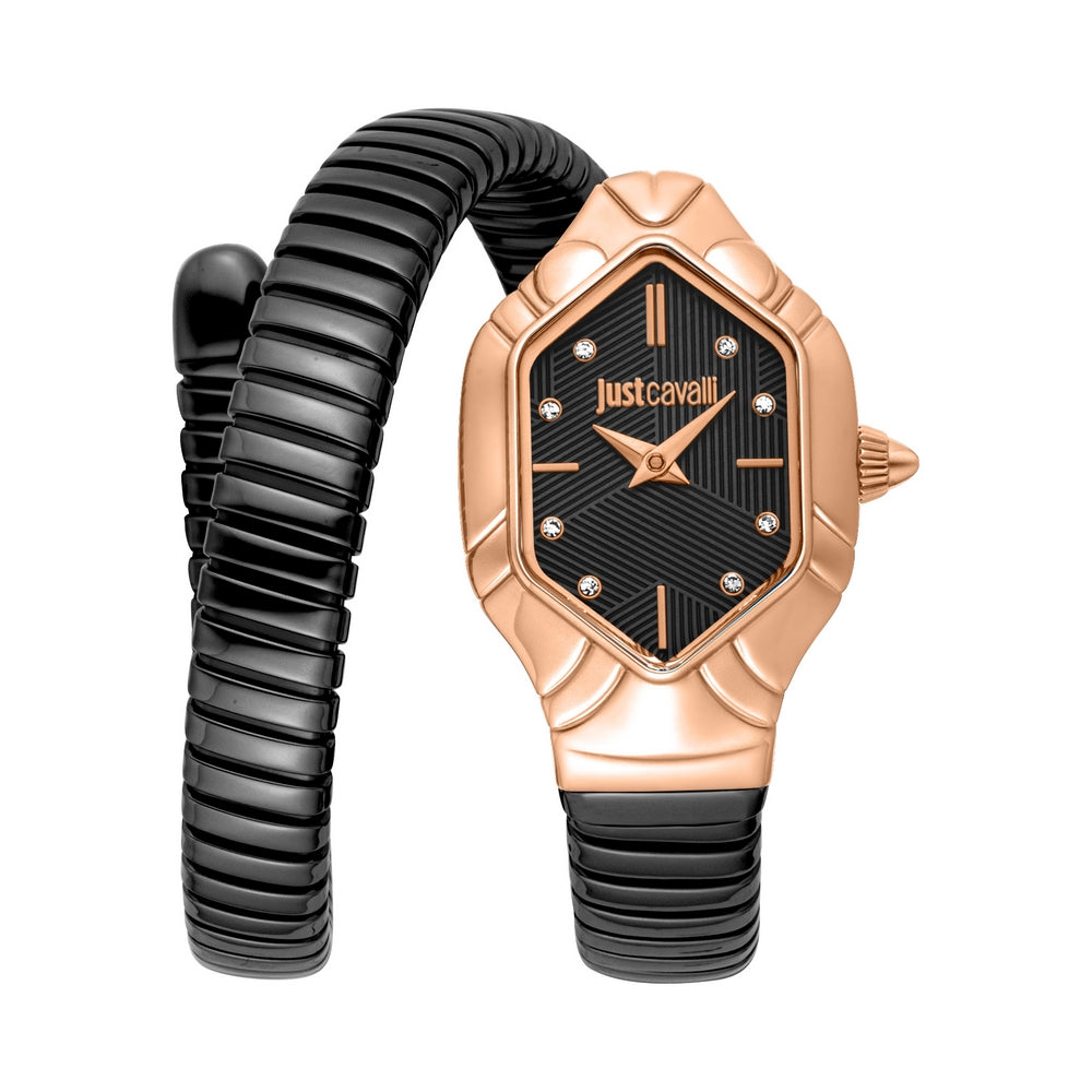JUST CAVALLI, EDERA BLACK PINK GOLD WOMEN'S WATCH - Khaled Watches Lebanon