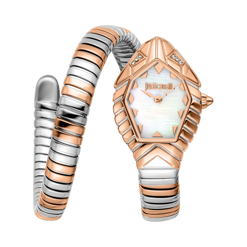 JUST CAVALLI, SMERALDA TWO-TONE PINK GOLD WOMEN'S WATCH - Khaled Watches Lebanon