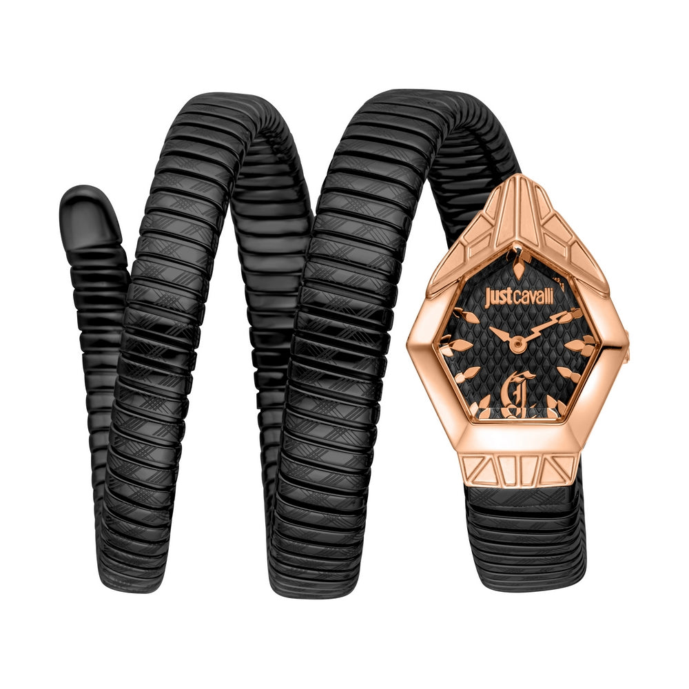 JUST CAVALLI, DORATA BLACK PINK GOLD WOMEN'S WATCH - Khaled Watches Lebanon