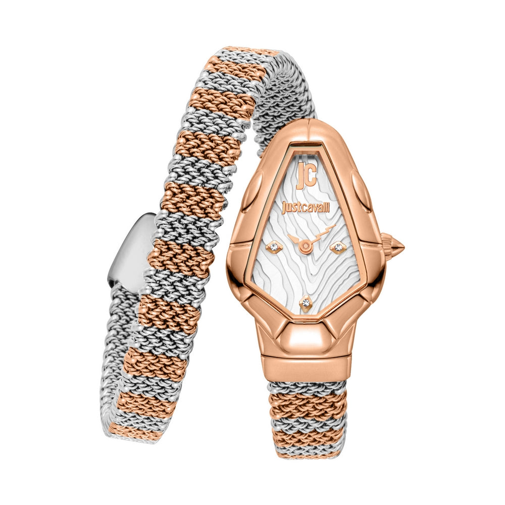 Just Cavalli Fiamma two-tone women's watch, Khaled Watches Lebanon