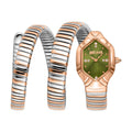 JUST CAVALLI, CANDELA TWO-TONE OLIVE GREEN WOMEN'S WATCH - Khaled Watches Lebanon