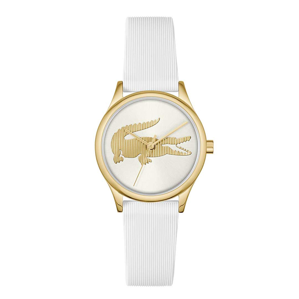 Lacoste Crocodelle White Gold watch - Khaled Watches Lebanon
