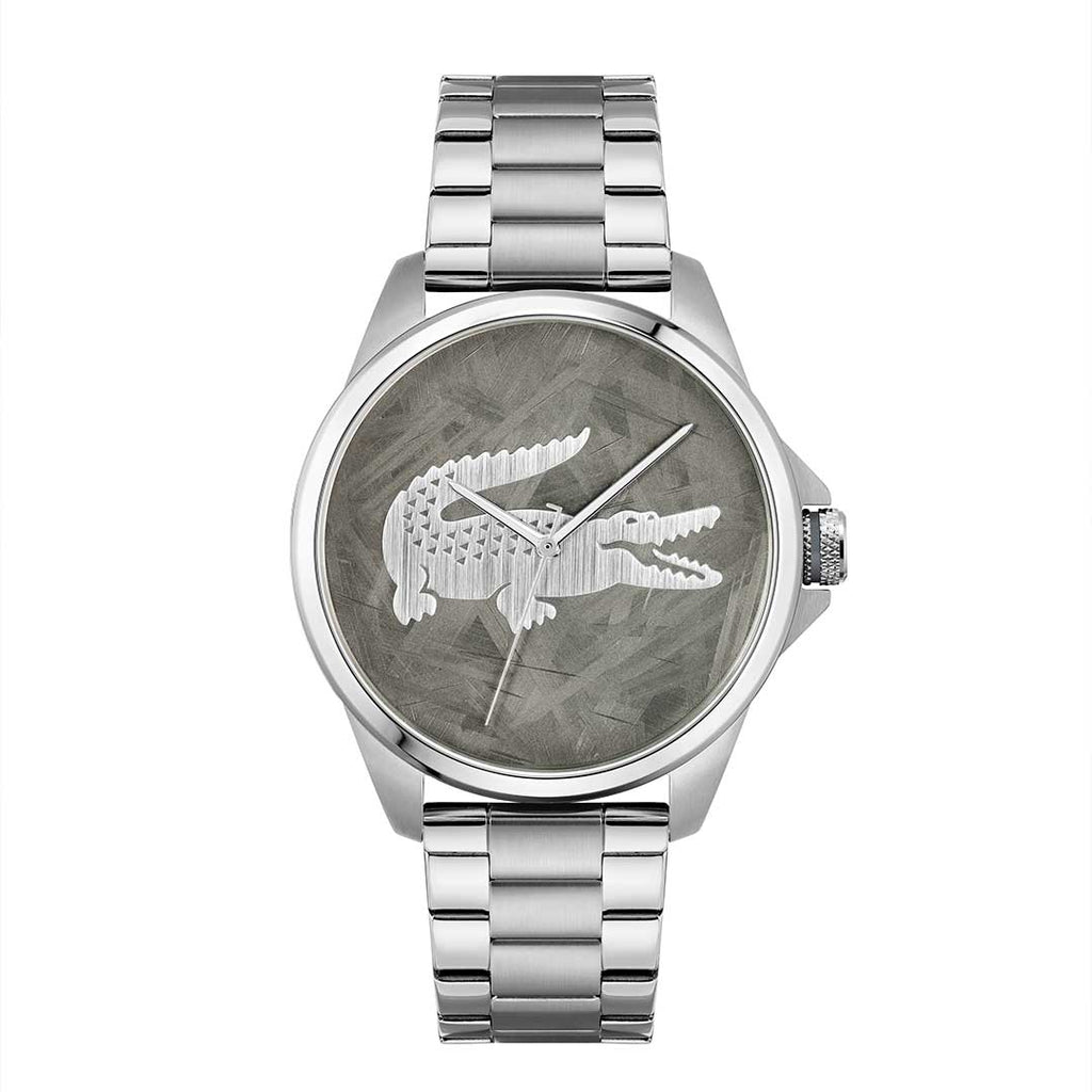 Lacoste Le Croc Grey Steel watch - Khaled Watches Lebanon