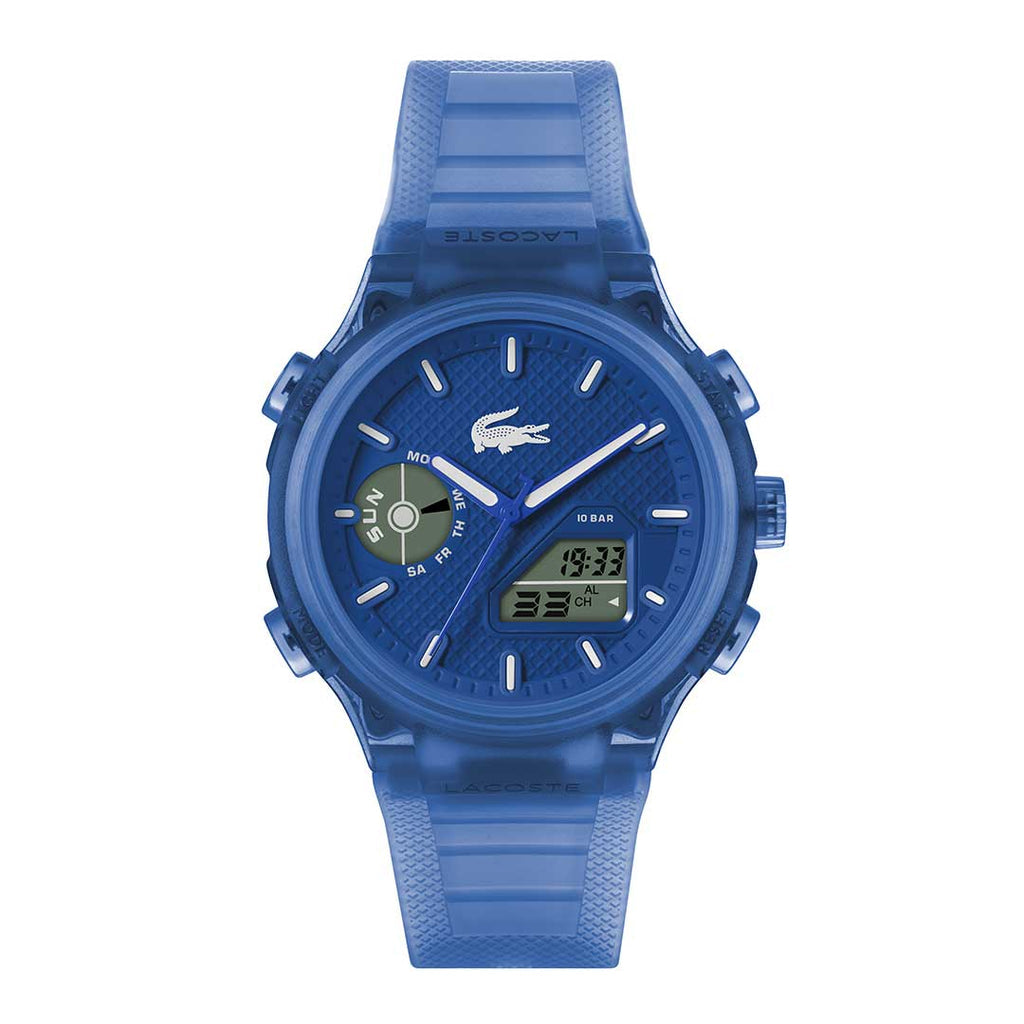 Lacoste L33-X Blue Transparent watch - Khaled Watches Lebanon