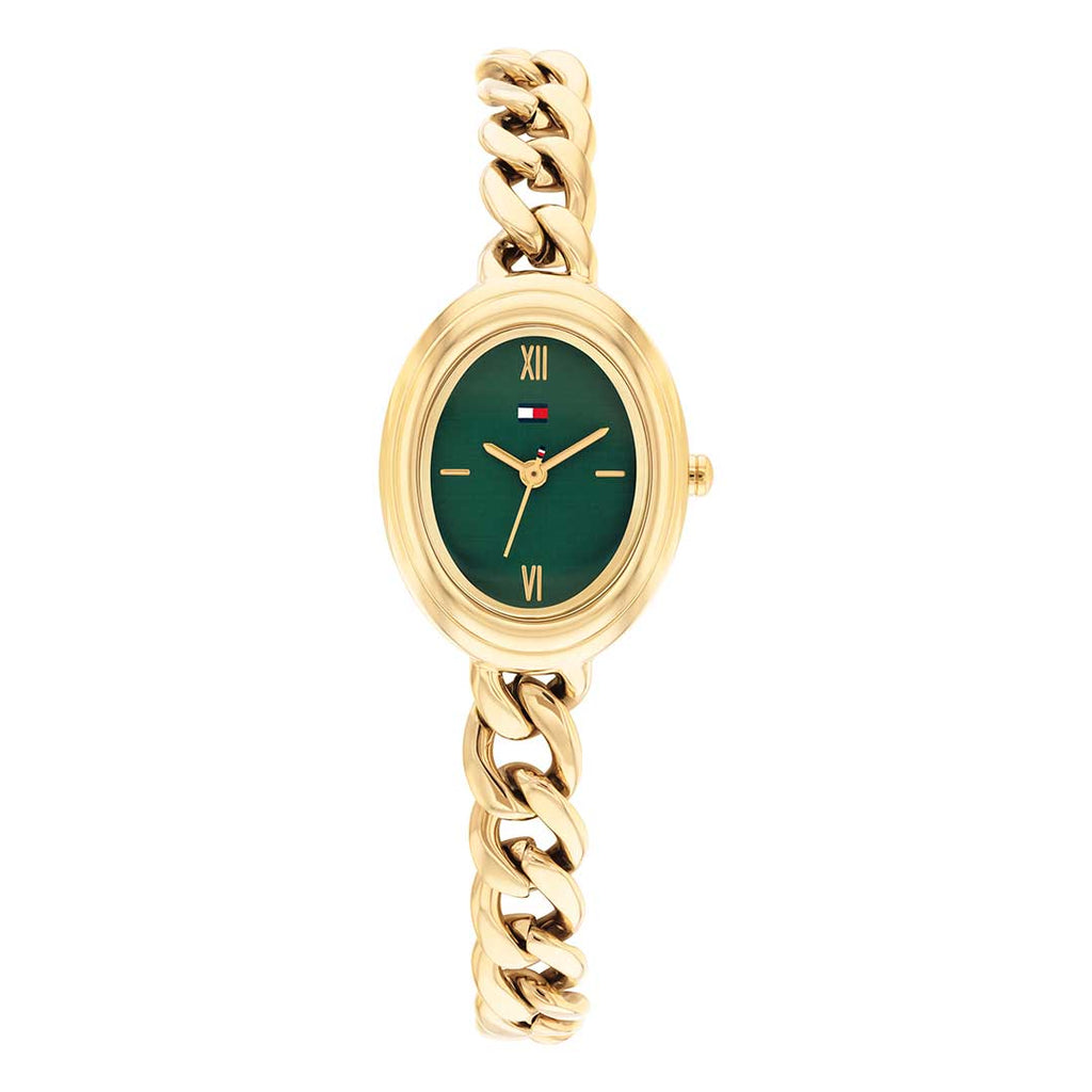Tommy Hilfiger Demi Oval Emerald Green watch - Khaled Watches Lebanon