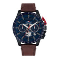 Tommy Hilfiger Bank Blue Leather watch - Khaled Watches Lebanon