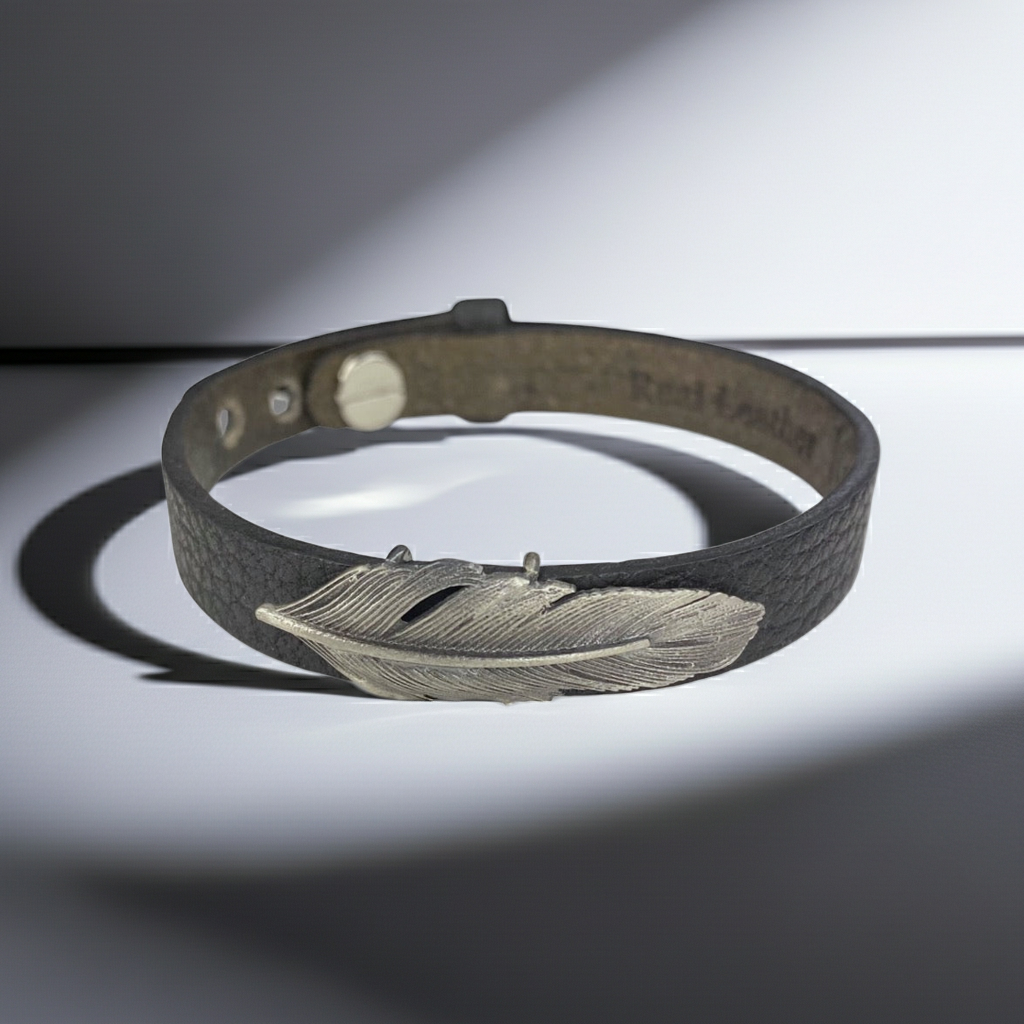 THE FEATHER, SILVER 925 BRACELET